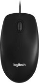 Мышь Logitech M100 Проводная чёрный, 910-006766