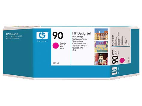 Картинка - 1 Картридж HP 90 Струйный Пурпурный 225мл, C5062A