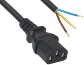 Кабель питания Filum IEC 320 C13 -> свободный 10A 1.8 м, FL-PC-C13-C2-1.8-BK