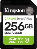 Фото Карта памяти Kingston Canvas Select Plus SDXC UHS-I Class 1 C10 256GB, SDS3/256GB