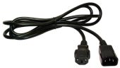 Кабель питания LANMASTER IEC 320 C13 -&gt; IEC 320 C14 2 м, LAN-PP13/14-2.0-BK