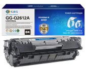 Тонер-картридж G&G Q2612A Лазерный Черный 2000стр, GG-Q2612A UNIVERSAL