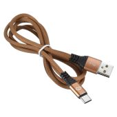 USB кабель Digma USB Type C (M) -&gt; USB Type A (M) 2A 1,2 м, TYPE-C-1.2M-BRAIDED-BR