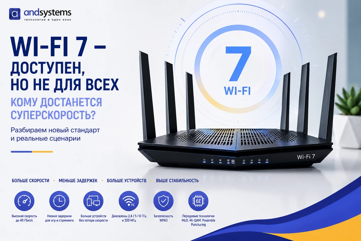 Wi-Fi 7 доступен, но не для всех: кому достанется суперскорость