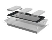 Фото Дверь ITK LINEA E 33U, цвет чёрный, LE05-33U6X-DP