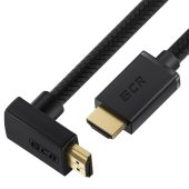 Фото Видеокабель с Ethernet Greenconnect HMAC4N HDMI (M верх угол) -> HDMI (M) 0,5 м, GCR-53291