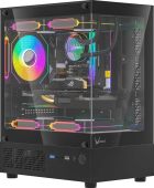 Корпус Formula V Crystal Z1CM Plus AR Mini Tower Без БП чёрный, CRYSTAL Z1CM PLUS AR