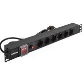Блок розеток Exegate ServerPro PDU-19H606 Al-6S-EU2CU-SW-O, 1U, EX280831RUS