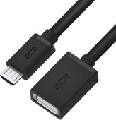 Фото USB кабель Greenconnect microUSB (M) -> USB Type A (F) 1.5 м, GCR-MB4AF-BB2S-1.5m