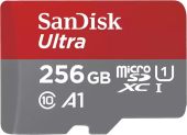Карта памяти SanDisk Ultra microSDXC UHS-I Class 1 C10 256GB, SDSQUAC-256G-GN6MN