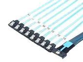 Кабель данных JPC MCIO x8 74P -> 8 x SATA 0.8 м, P7350BG10800-1
