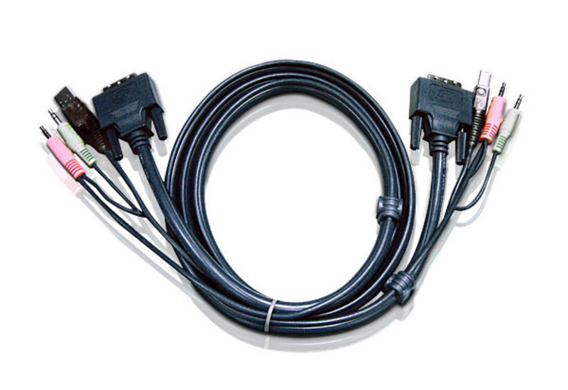 Картинка - 1 KVM-кабель ATEN 3м, 2L-7D03UD