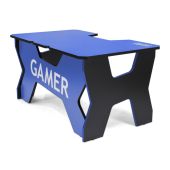 Вид Компьютерный стол Generic Comfort Gamer2 игровой Сине-чёрный/сине-чёрный, GAMER2/NB