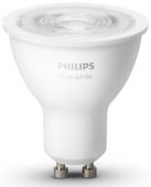 Фото Умная лампа Philips Hue Single Bulb GU10, 400лм, свет - теплый белый, рефлектор, 929001953505