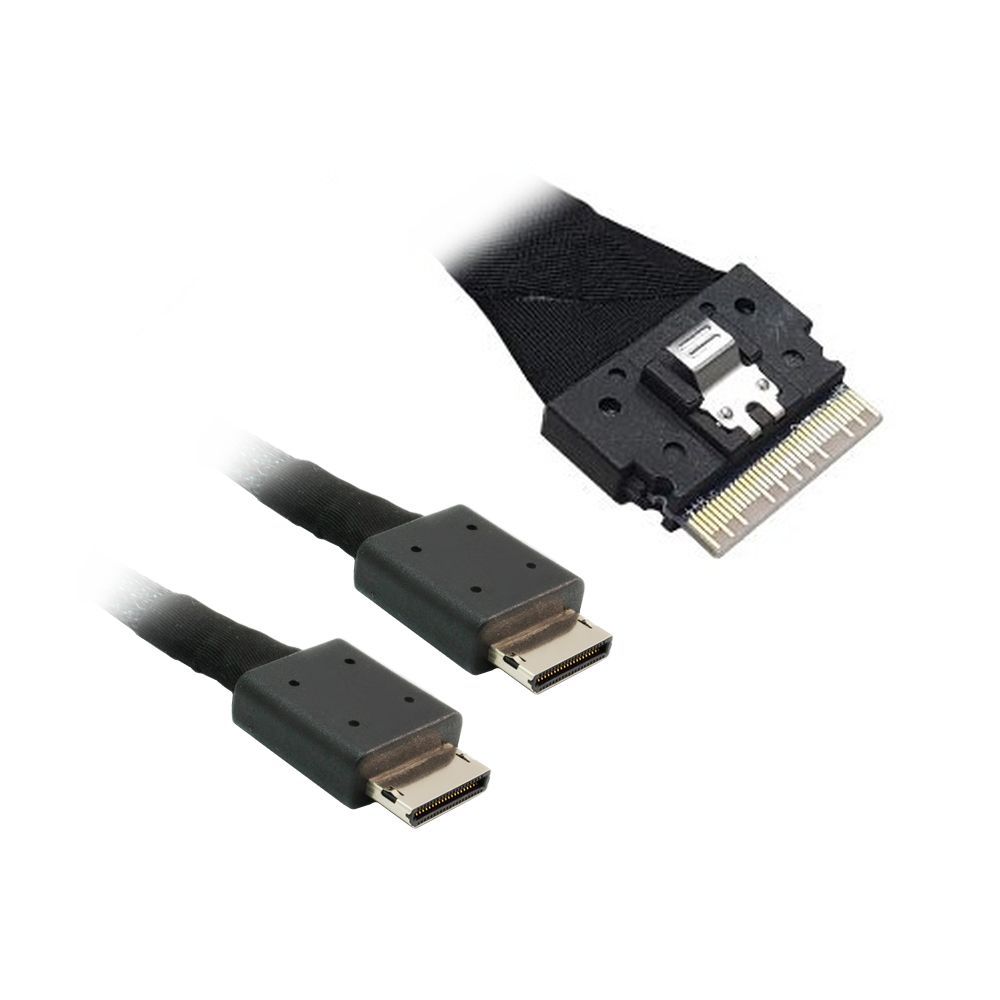 Кабель данных Amphenol SFF-8654 (x8) -> SFF-8654 (x4) 1 м, RSL74-6658