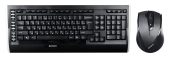 Комплект Клавиатура/мышь A4Tech  Беспроводной чёрный, 9300F