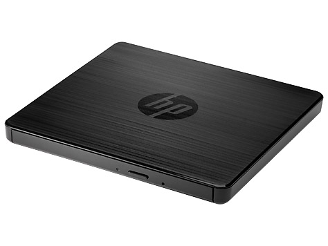 Картинка - 1 Оптический привод HP USB External DVD-RW Внешний Чёрный, F6V97AA