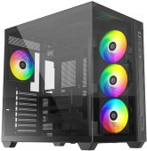 Корпус ID-Cooling View 510 Midi Tower Без БП чёрный, VIEW 510 ARGB