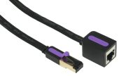 Патч-корд удлинитель Vention S/STP кат. 7 чёрный 1 м, ICBBF