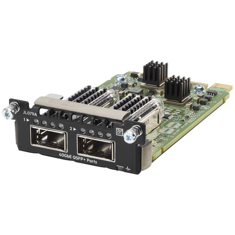 Картинка - 1 Сетевой модуль HPE для Aruba 3810M 2x40G-QSFP+, JL079A