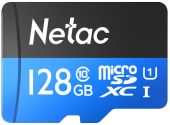 Карта памяти Netac P500 microSDXC UHS-I Class 1 C10 128GB, NT02P500STN-128G-R