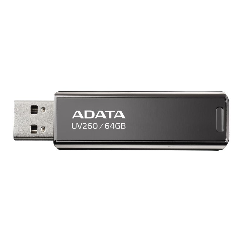 Картинка - 1 USB накопитель ADATA UV260 USB 2.0 64GB, AUV260-64G-RBK