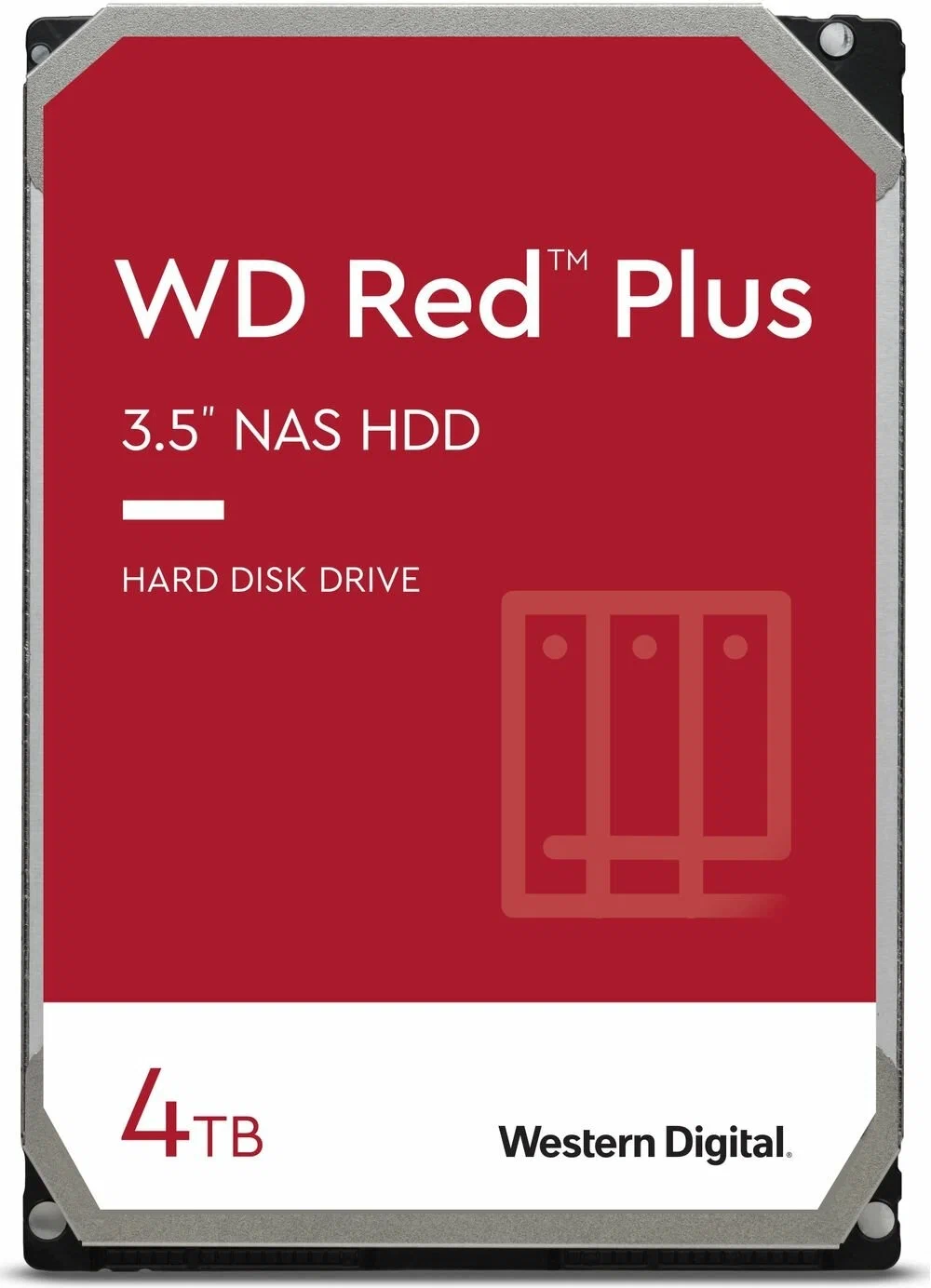 Диск HDD WD Red Plus SATA 3.5" 4 ТБ, WD40EFPX
