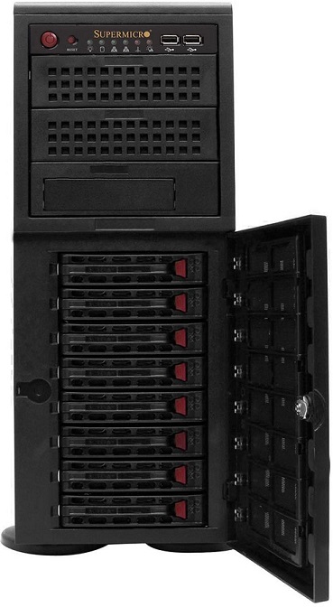 Картинка - 1 Серверная платформа Supermicro SuperServer 7047R-3RF4+ 8x3.5&quot; Rack/Tower 4U, SYS-7047R-3RF4+