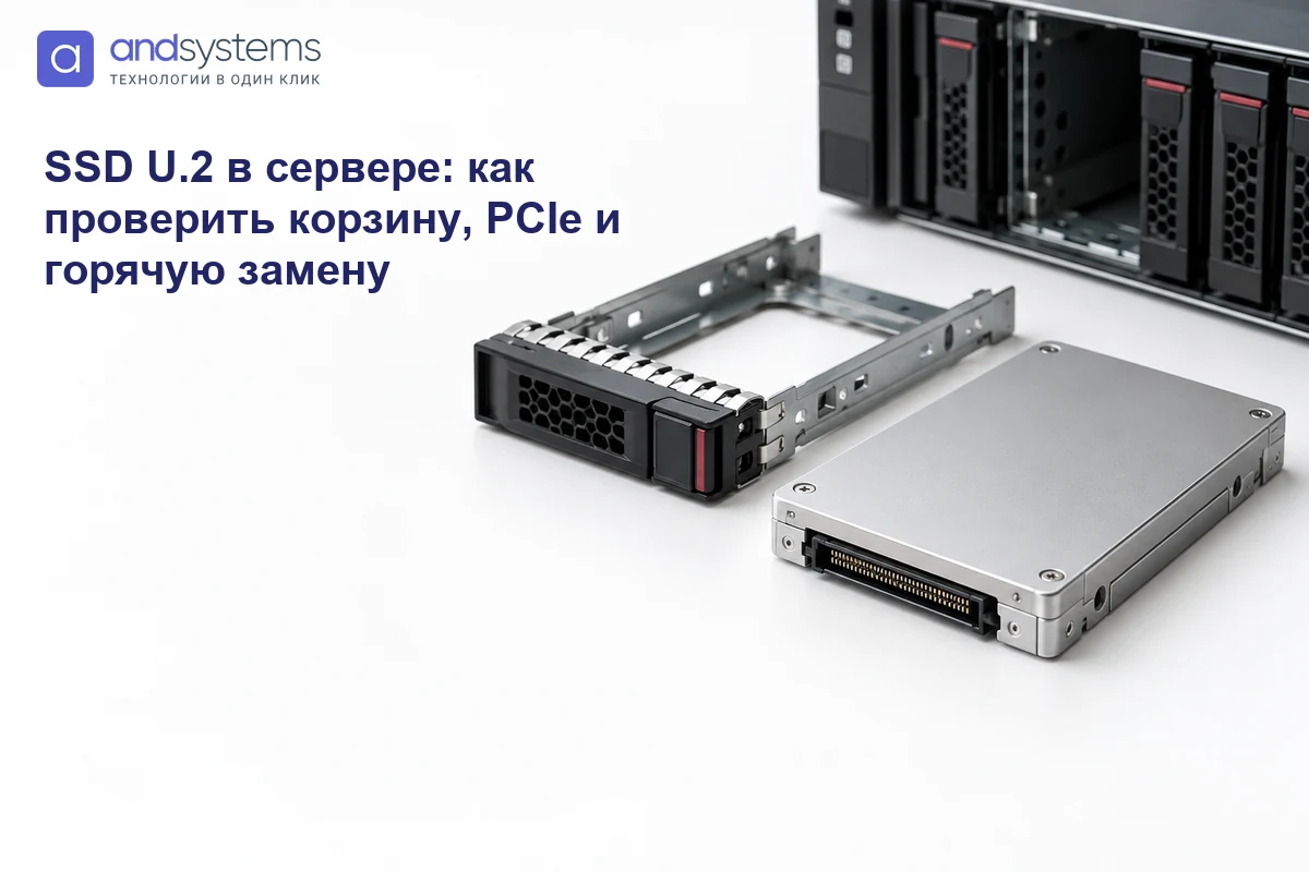 SSD U.2 в сервере: как проверить корзину, PCIe и горячую замену