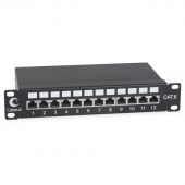 Патч-панель Cabeus 12-ports FTP RJ-45 1U, PL-12-Cat.6 10&quot;-SH-Dual