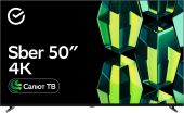 Телевизор Sber SDX-50U4124 50" 3840x2160 (4K) чёрный, SDX-50U4124
