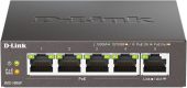 Фото Коммутатор D-Link DGS-1005P 4-PoE Неуправляемый 5-ports, DGS-1005P/B3A