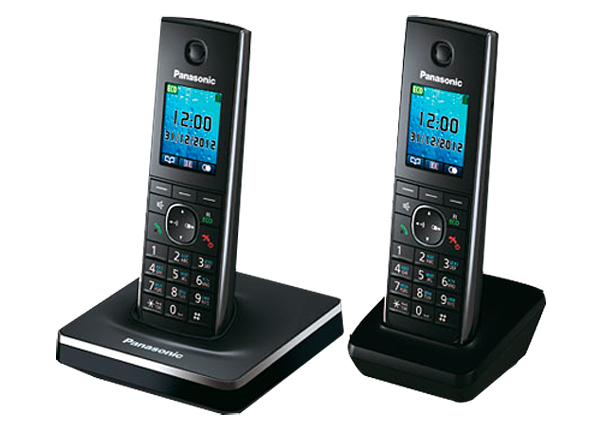Картинка - 1 DECT-телефон Panasonic KX-TG8552RU Чёрный, KX-TG8552RUB