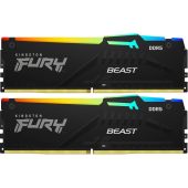 Фото Комплект памяти Kingston FURY Beast RGB 2х32 ГБ DIMM DDR5 6000 МГц, KF560C36BBE2AK2-64