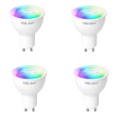 Фото Умная лампа Yeelight Smart Bulb W1 GU10, 350лм, свет - RGB, рефлектор, YGYC0120004WTEU