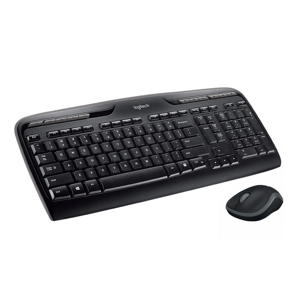 Купить Комплект Клавиатура/мышь Logitech MK330 Беспроводной чёрный, 920-003995  по выгодной цене | ANDPRO.RU