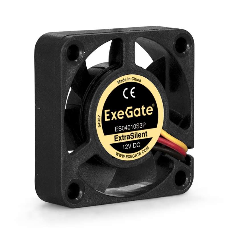 Корпусный вентилятор Exegate ExtraSilent ES04010S3P 40 мм 3-pin, EX283364RUS