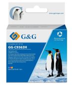 Картридж G&G 134 Струйный Трехцветный 14мл, GG-C9363HE