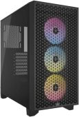 Фото Корпус Corsair 3000D RGB Airflow Midi Tower Без БП чёрный, CC-9011255-WW