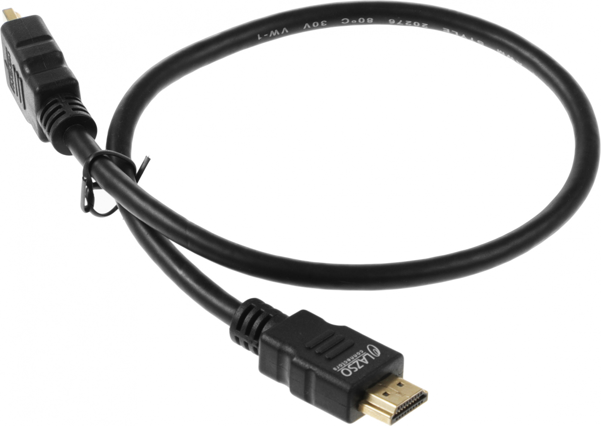 Видео кабель LAZSO HDMI (M) -> HDMI (M) 0.5 м, WH-111(0,5M)