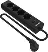 Сетевой фильтр Philips CHP2145BC 5 м чёрный, CHP2145BC/51