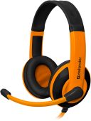 Фото Наушники DEFENDER Warhead G-120 2x3.5 мм оранжевый, 64099