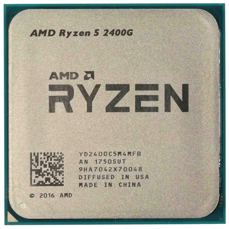 Картинка - 1 Процессор AMD Ryzen 5-2400G 3600МГц AM4, Oem, YD2400C5M4MFB