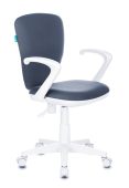 Кресло детское БЮРОКРАТ KD-W10AXSN серый, ткань, KD-W10AXSN/26-25