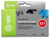 Картридж CACTUS CLI521C Струйный Голубой 9мл, CS-CLI521C