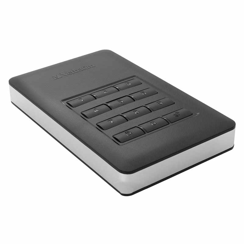Картинка - 1 Внешний диск HDD Verbatim Store ‘n‘ Go Secure with keypad 2TB 2.5&quot; USB 3.1 Чёрный, 053403