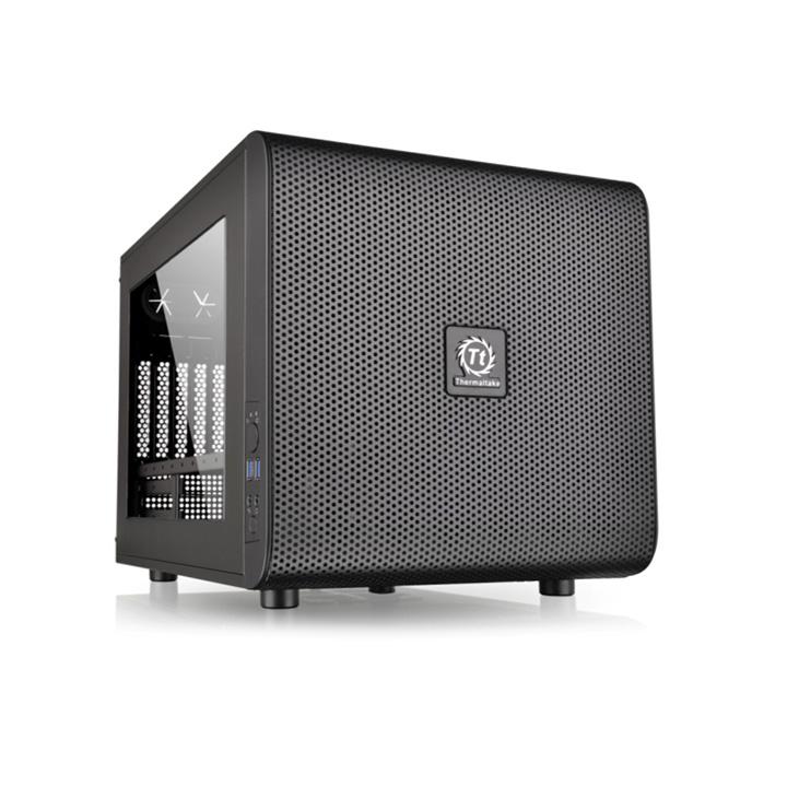 Корпус Thermaltake Core V21 Micro Tower Без БП чёрный, CA-1D5-00S-1WN