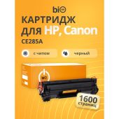 Тонер-картридж Bion 85A Лазерный Черный 1600стр с чипом, BCR-CE285A