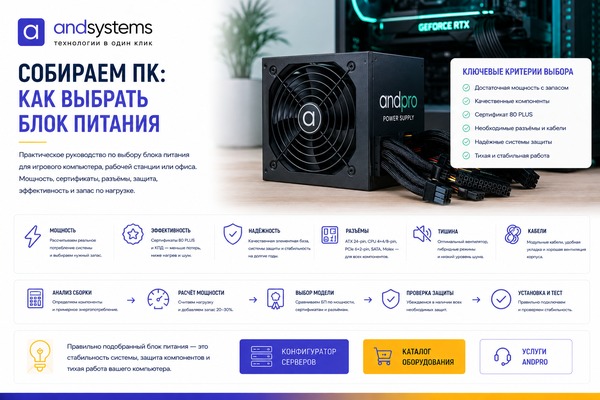 Собираем ПК: как выбрать блок питания