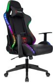 Кресло для геймеров ZOMBIE GAME RGB чёрный, эко.кожа/ткань, ZOMBIE GAME RGB
